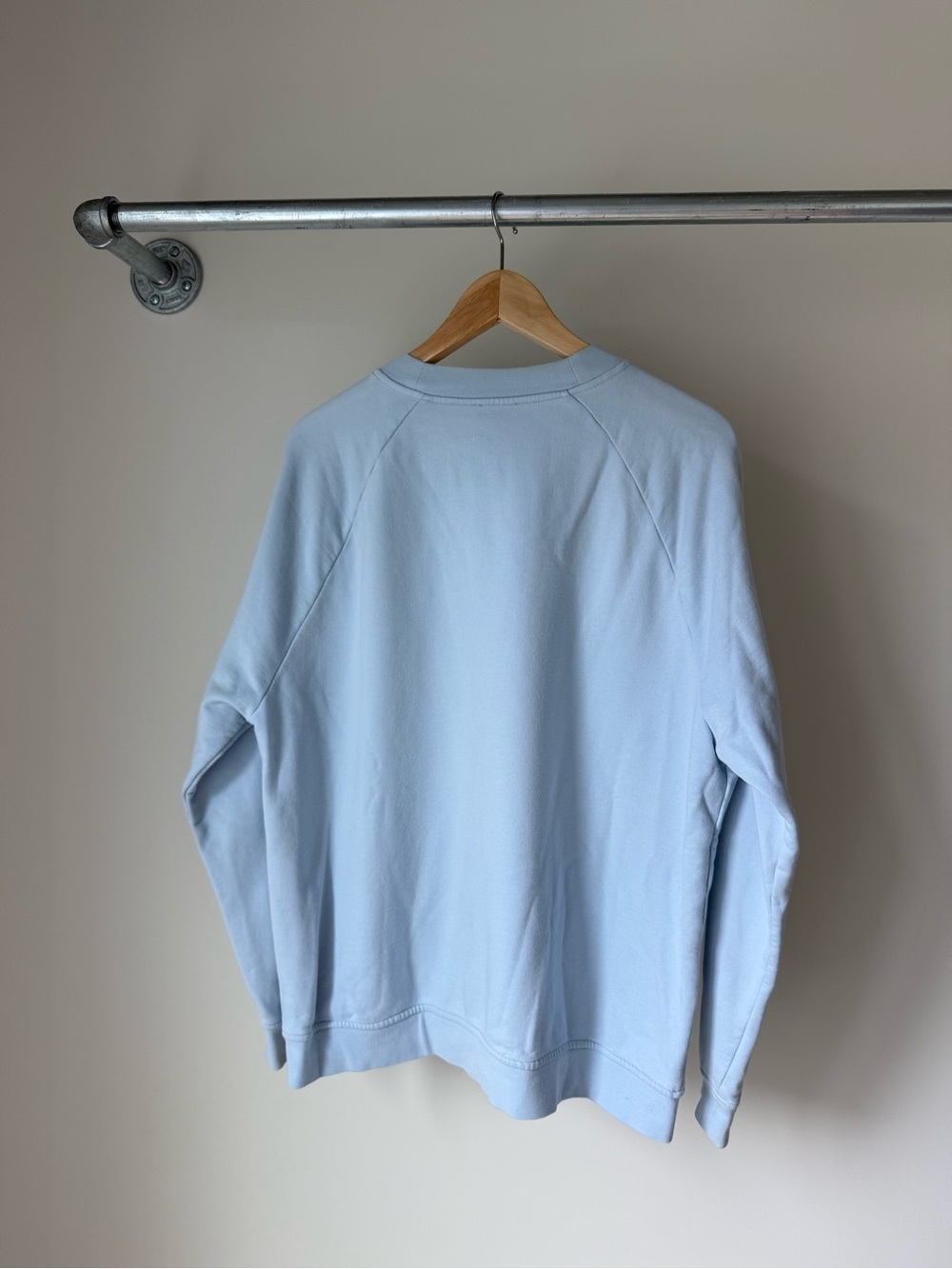 COS Boxy Raglan Sleeve Baby Blue Crewneck Sweater - Picture 4 of 4